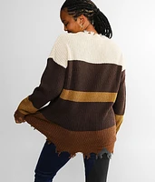 Destructed Shaker Knit Sweater