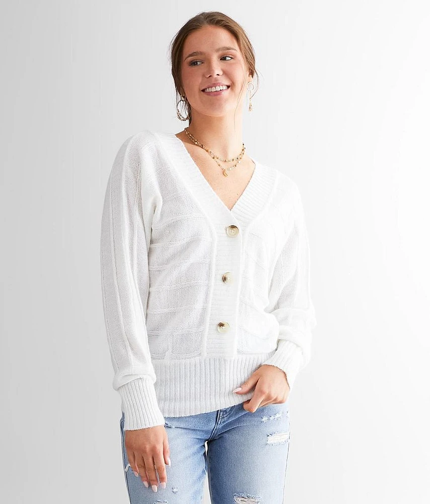 Back Lace-Up Sweater