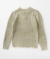 Girls - Strappy Destructed Sweater
