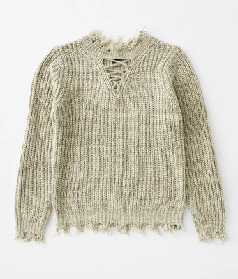 Girls - Daytrip Strappy Destructed Sweater