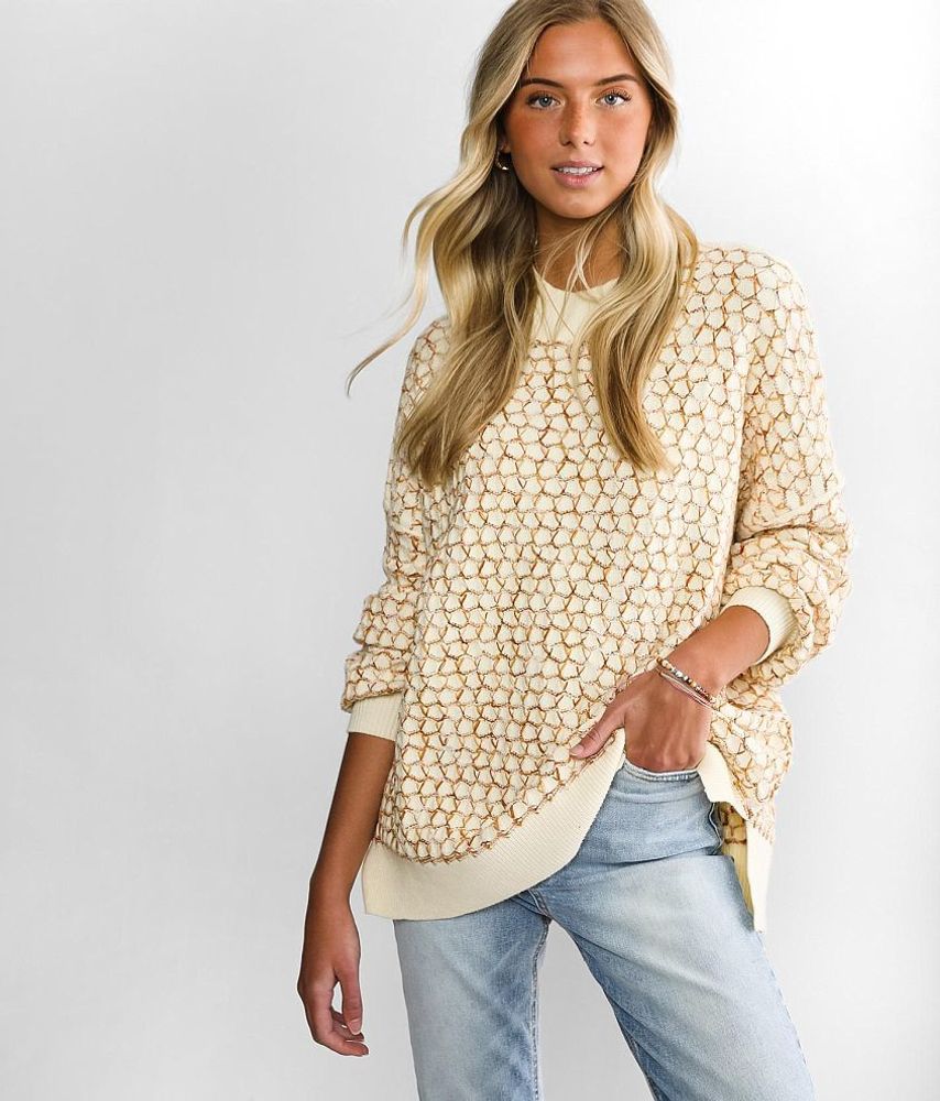 Gilded Intent Textured Sweater