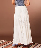 Eyelet Maxi Skirt