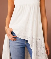 Eyelet Maxi Skirt