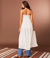 Eyelet Maxi Skirt