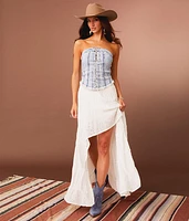 Eyelet Maxi Skirt