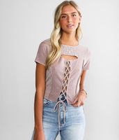 Gilded Intent Washed Cut-Out Top