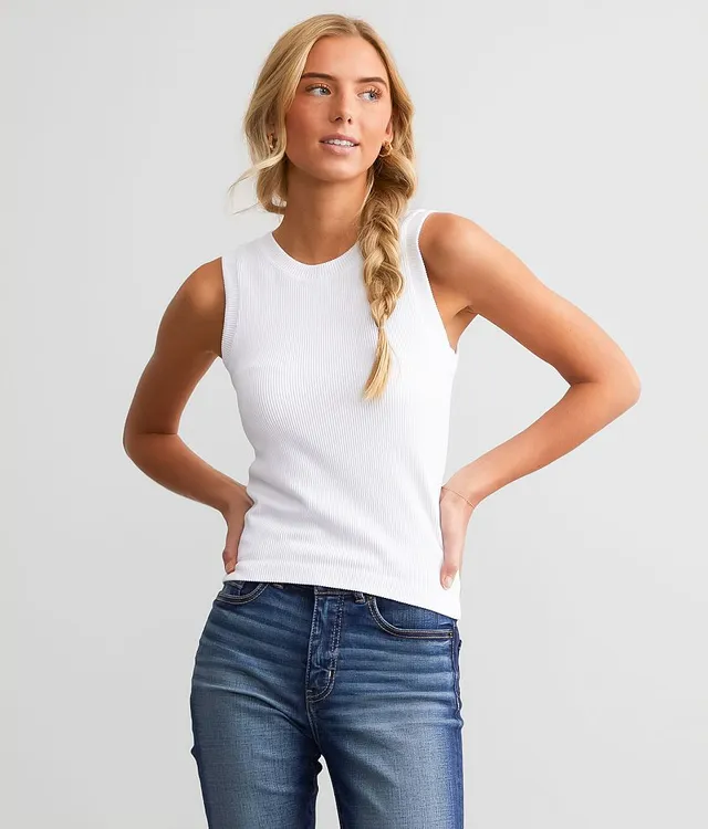 BKE core Ribbed Contour Tank Top