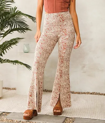 Willow & Root High Waisted Split Flare Pant
