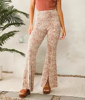 Willow & Root High Waisted Split Flare Pant