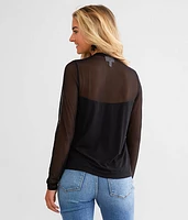 Mesh Fringe Top