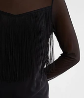 Mesh Fringe Top