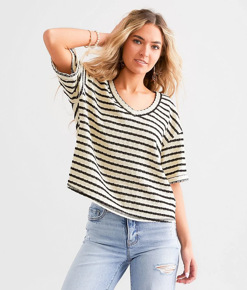 Striped Knit Top