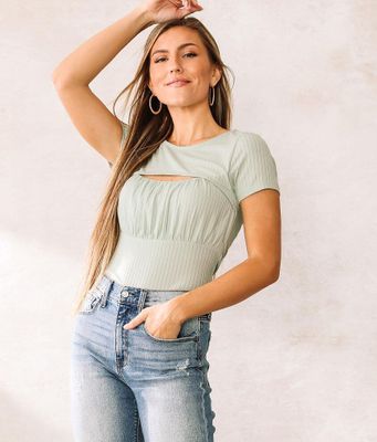 Willow & Root Brushed Cut-Out Top