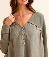 Pieced Henley