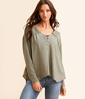 Pieced Henley