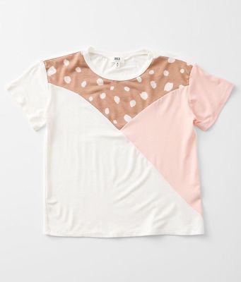 Girls - BKE Pieced Abstract T-Shirt