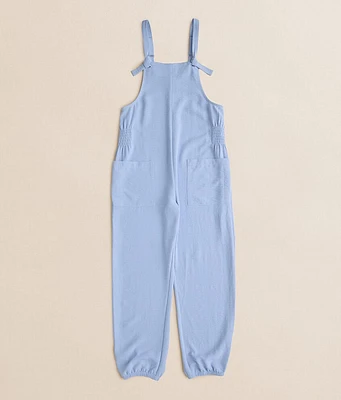 Girls - Smocked Jogger Overalls