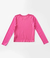 Girls - Mesh Sleeve Top