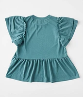 Girls - Peplum Ruffle Top