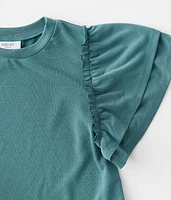 Girls - Peplum Ruffle Top
