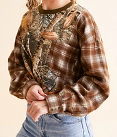 Camo Plaid Top