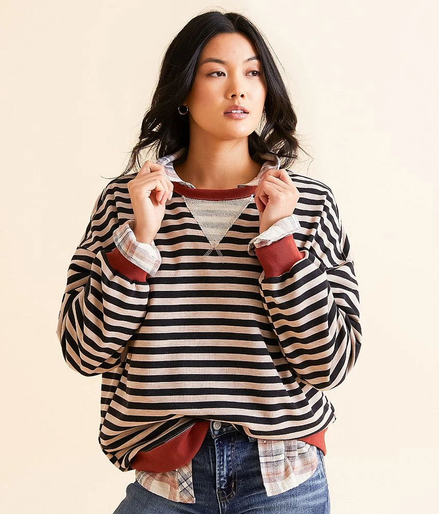 BKE Striped Knit Pullover