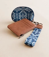 Southwestern Denim Wristlet