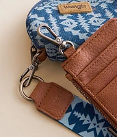 Southwestern Denim Wristlet