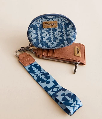 Southwestern Denim Wristlet