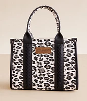 Leopard Print Structured Purse