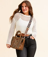 Leopard Structured Purse