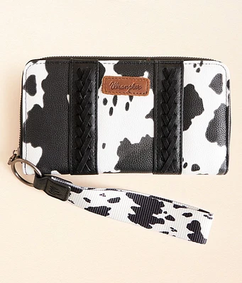 Wrangler Cow Print Wristlet Wallet