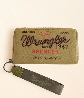 Wrangler Spencer Canvas Wristlet Wallet