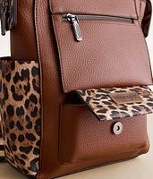 Pieced Leopard Backpack