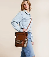 Pieced Leopard Backpack