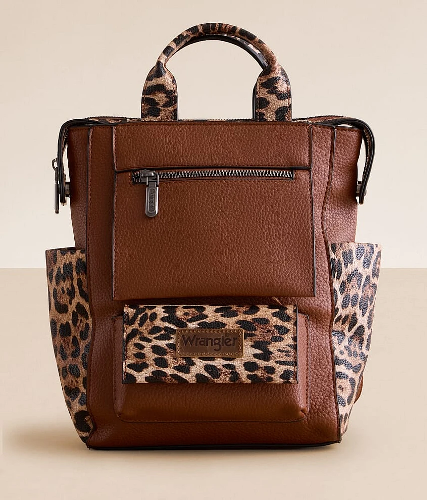 Pieced Leopard Backpack