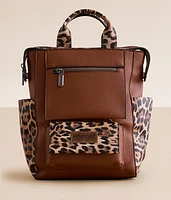 Pieced Leopard Backpack