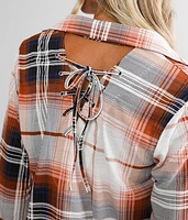 Plaid Knit Shirt
