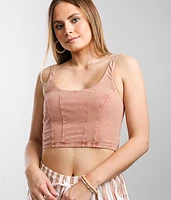 Scoop Neck Cropped Tank Top