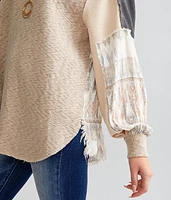 Pieced Knit Top
