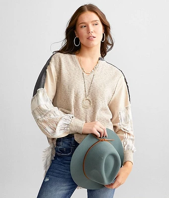 Pieced Knit Top