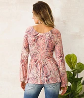 Twisted Mesh Empire Top
