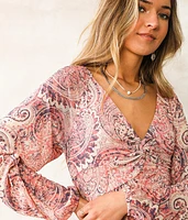 Twisted Mesh Empire Top