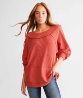 BKE Waffle Knit Top