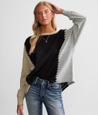Gilded Intent Braided Knit Top