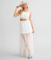 Eyelash Crochet Tank Top