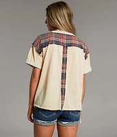 Raw Edge Flag Patch T-Shirt