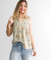 Buckle Black Shaping & Smoothing Floral Tank Top