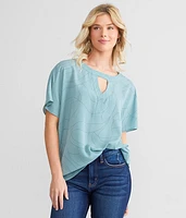 Lines Keyhole Top