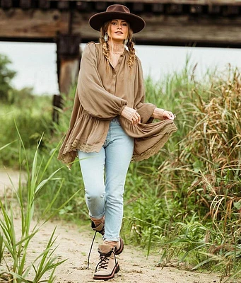 Oversized Peplum Shirt